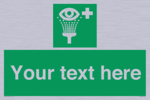 Custom Eye Wash Station Sign